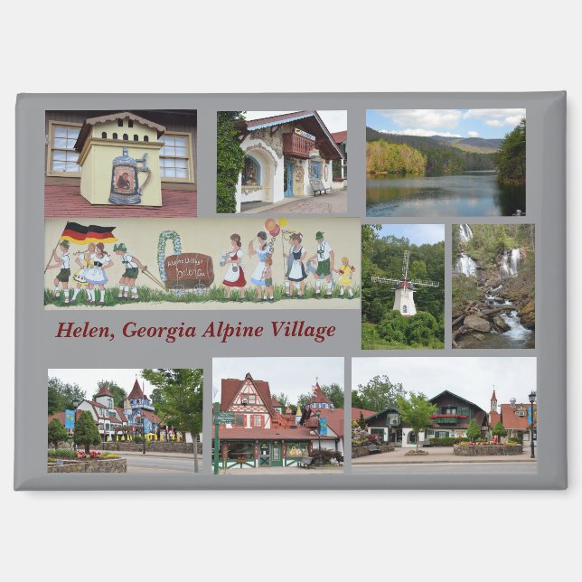 Helen. Georgia Alpine Village Magnet (Front)