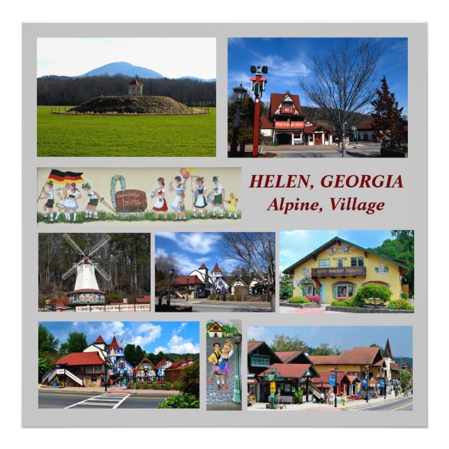  Helen, Georgia Alpine Village photo print (Front)