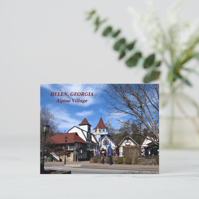 Helen, Georgia Alpine Village postcard (Standing Front)