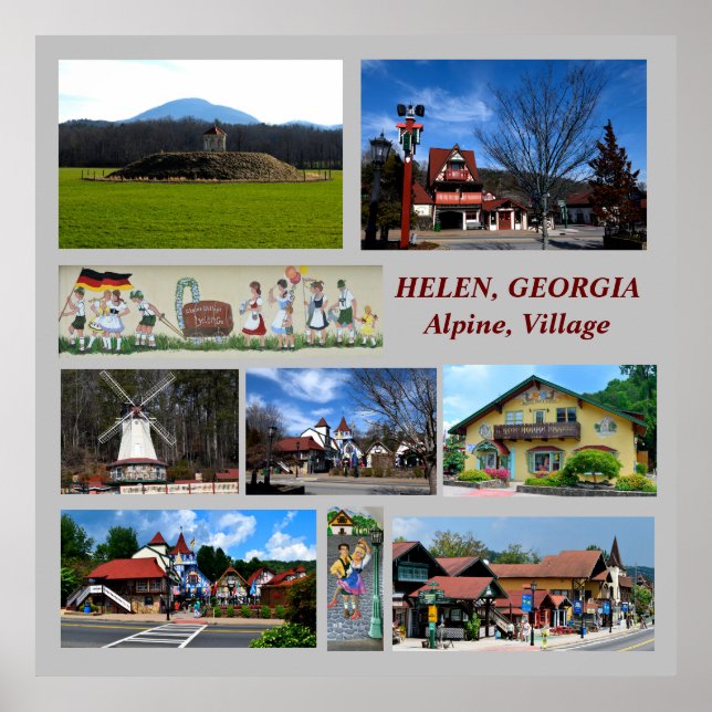  Helen, Georgia Alpine Village poster (Front)