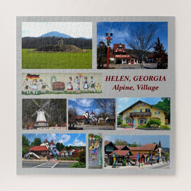  Helen, Georgia Alpine Village puzzle (Vertical)