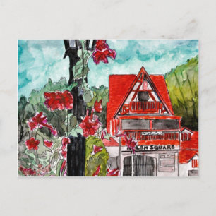 Helen Georgia german mountains old town art Postcard