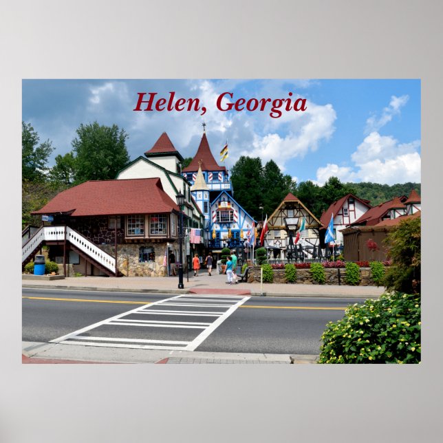 Helen, Georgia landscape Poster (Front)
