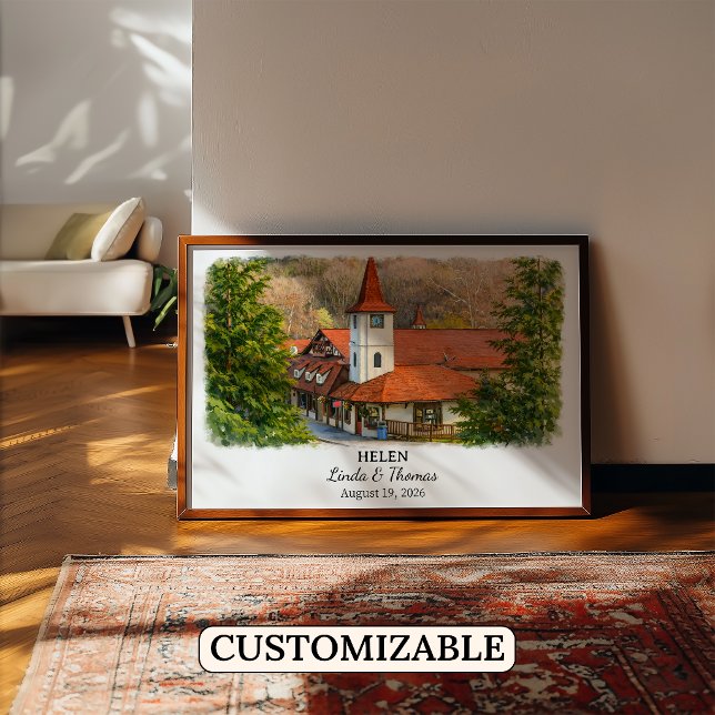 Helen Georgia Poster, Watercolor, Custom Poster (Creator Uploaded)