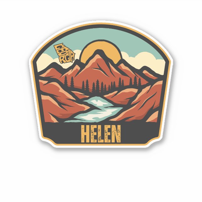 Helen, Georgia Sticker (Front)