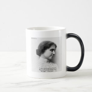 Helen Keller "Faith/Strength" Wisdom Quote Gifts Color Morph Mug