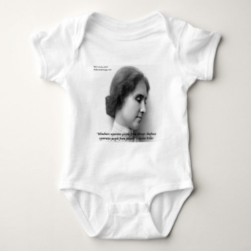 Helen Keller  Famous DeafBlind Quote Baby Bodysuit