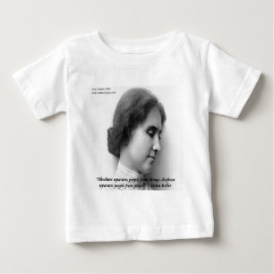 Helen Keller & Famous Deaf/Blind Quote Baby T-Shirt