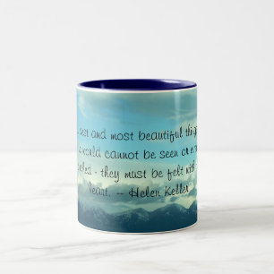 Helen Keller Quote Montana Sky Mug