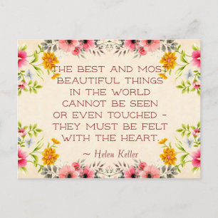 Helen Keller Quote Postcard
