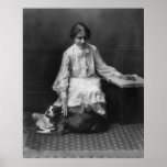 Helen Keller Reading Braille, 1904 Poster at Zazzle