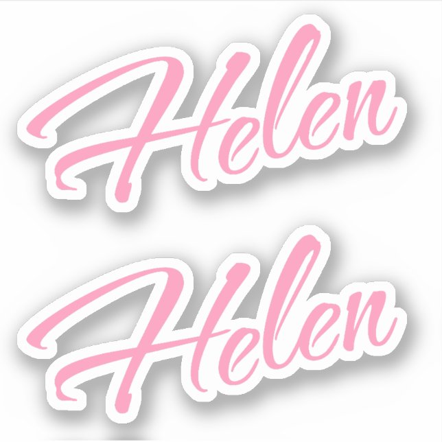 Helen name x2 sticker (Front)