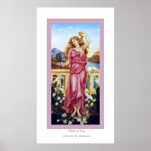 Helen of Troy  Evelyn De Morgan Poster