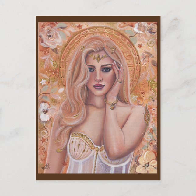 Helen of Troy golden art by Renee Lavoie Postcard (Front)