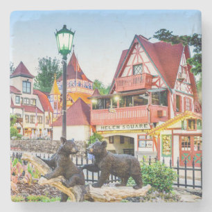 Helen Square, Helen Georgia, Helen Gifts, Stone Coaster