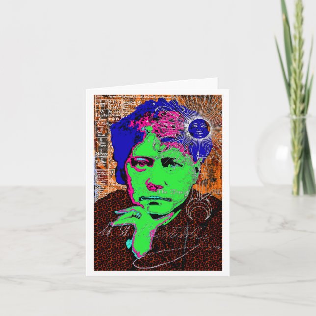 Helena Blavatsky Theosophy Occult Esoteric New Age Card (Front)