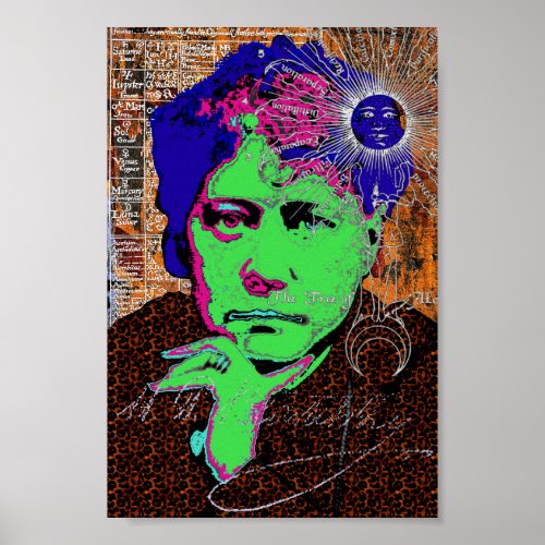 Helena Blavatsky Theosophy Occult Esoteric New Age Poster
