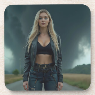 Helena Chevalier: Calm and Chaos / Tornado Beverage Coaster