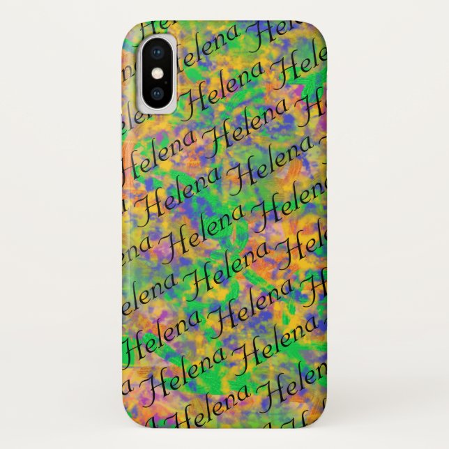 Helena from orphan Black abstract art and repeat n Case-Mate iPhone Case (Back)