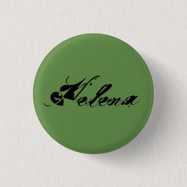 Helena from Orphan black TV show distressed cursiv Button (Front)