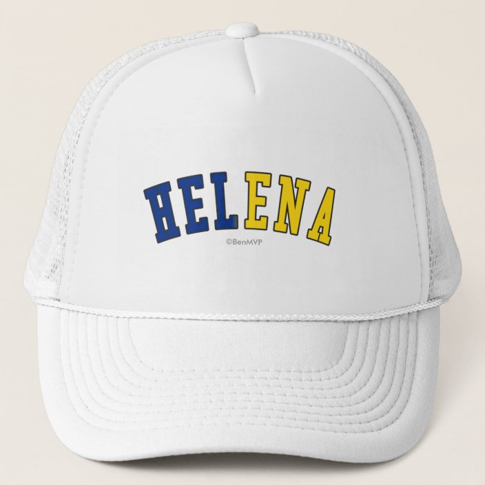 Helena in Montana State Flag Colors Trucker Hat