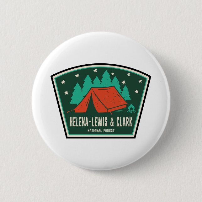 Helena-Lewis and Clark National Forest Camping Button (Front)