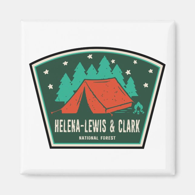 Helena-Lewis and Clark National Forest Camping Magnet (Front)