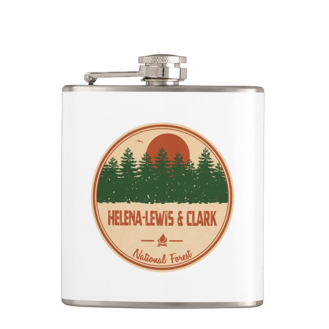 Helena-Lewis and Clark National Forest Flask (Front)