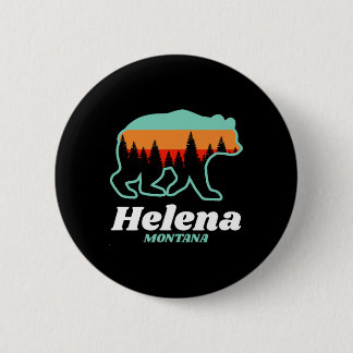 Helena Montana Fishing Skiing Snowboarding Bear Button