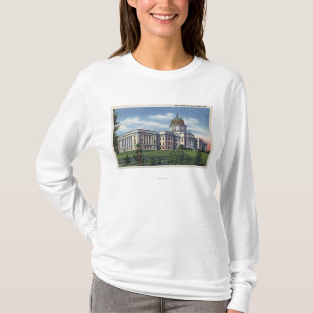 Helena, Montana - State Capitol Building View T-Shirt (Front)