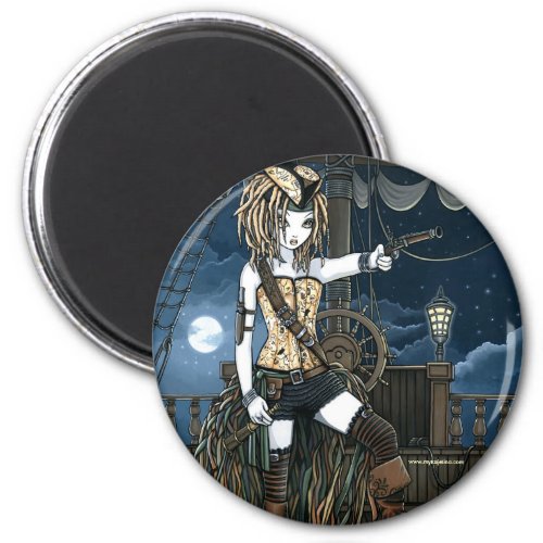 Helena Sky Pirate Ship Moon Fae Magnet