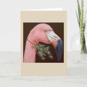 Helena the flamingo greeting card