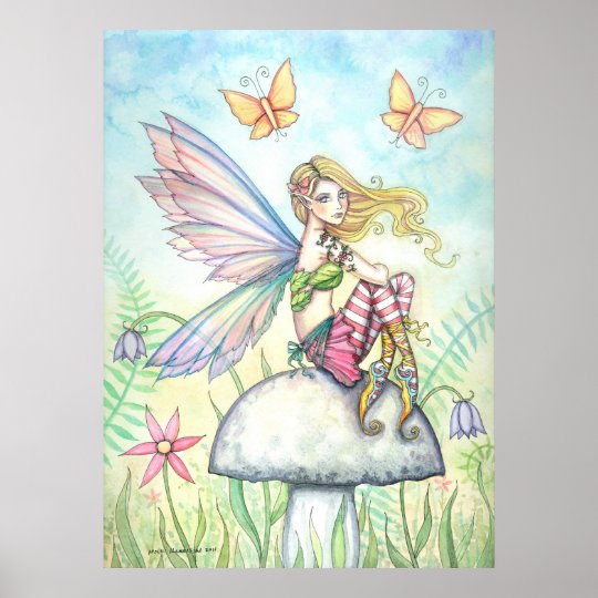 Helena's Garden Flower Fairy Poster | Zazzle.com