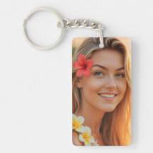 Helena's Paradise: A Coastal Dream Keychain
