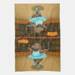 Helene circus performer kitchen towel