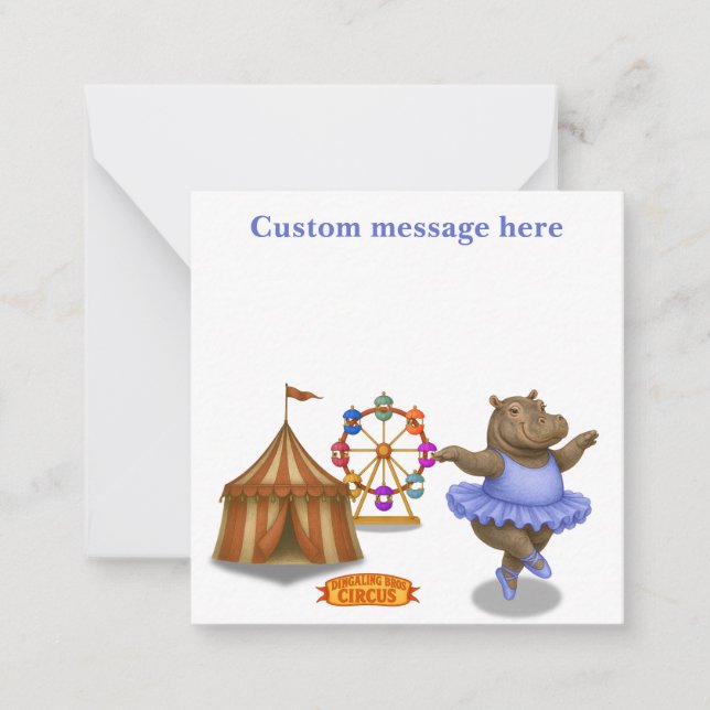 Helene circus performer note card (Front)