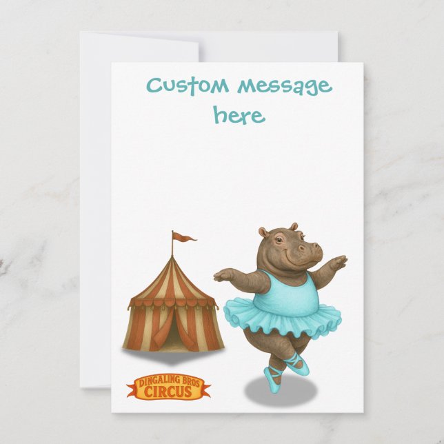 Helene circus performer thank you card (Front)
