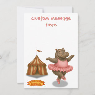 Helene circus performer thank you card
