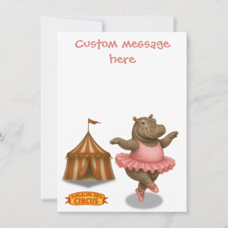Helene circus performer thank you card