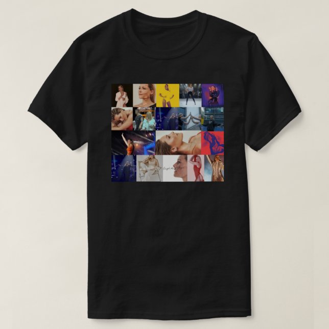 Helene Fischer Seamless Rectangular Collage T-Shirt (Design Front)