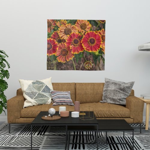 Helenium Autumnale Blooms Floral Tapestry