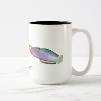 Helfrich&#39;s Dartfish, Nemateleotris helfrichi Two-Tone Coffee Mug