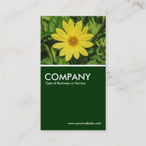 Helianthus _ Dark Green Business Card