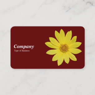 Helianthus 'Lemon Queen' Sunflower - Dark Red Business Card