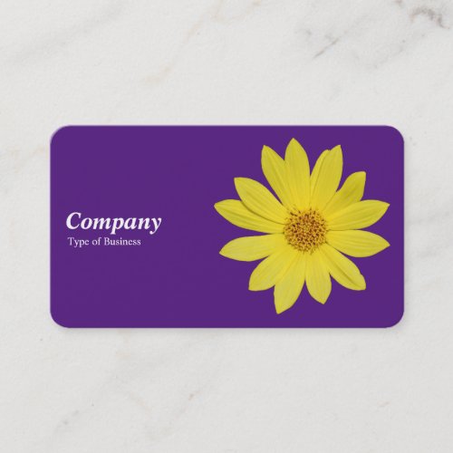 Helianthus Lemon Queen Sunflower _ Royal Purple Business Card