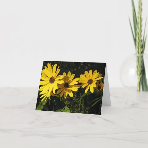 Helianthus salicifolius Willow_leaved sunflower Holiday Card