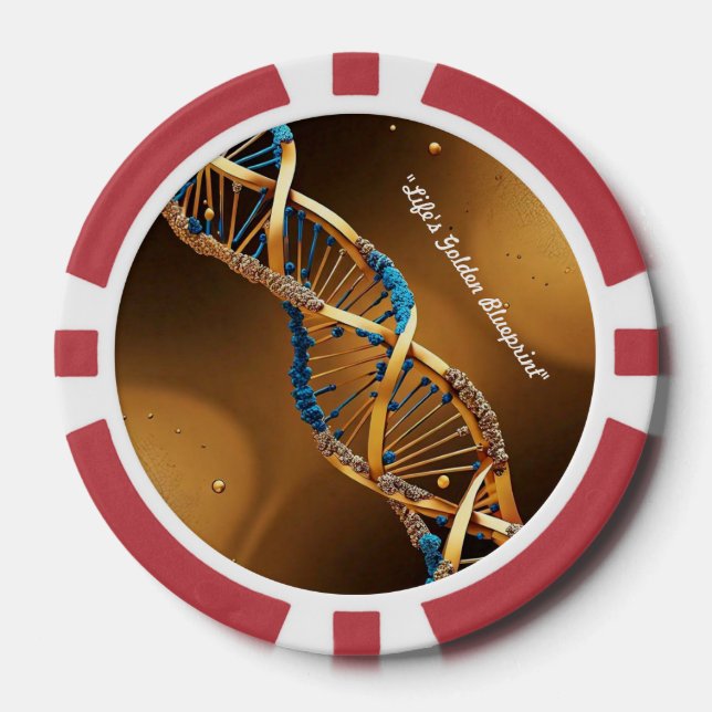 "Helical Harmony" Poker Chips (Front)