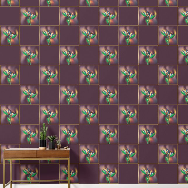 Heliconia Flower Bouquet Wallpaper (Hallway)