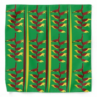 Heliconia Flower Floral Pattern 