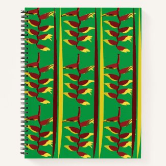 Heliconia Flower Floral Pattern 